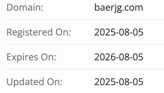 домен BaerJG