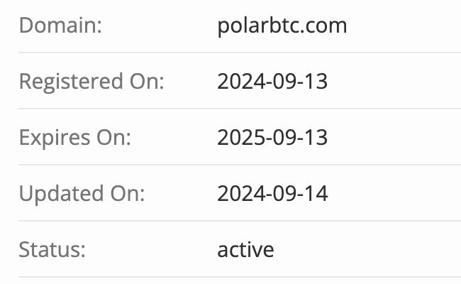домен Polar BTC