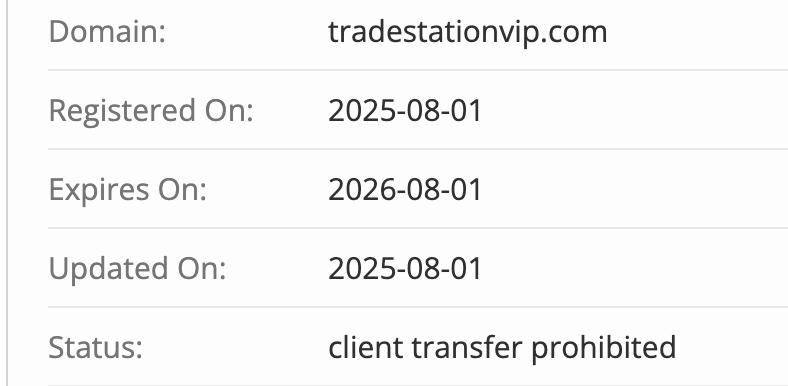 домен TradeStation VIP