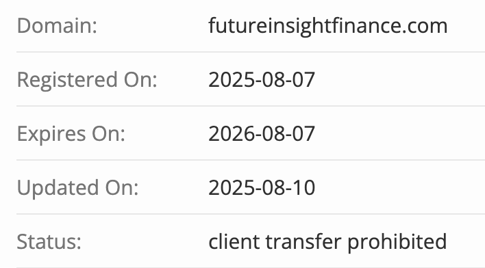домен Future Insight Finance