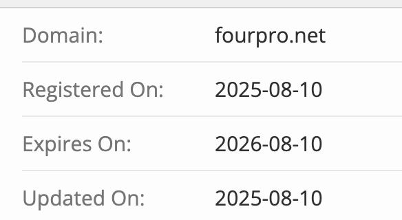 домен FourPro