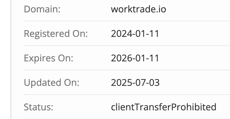 WorkTrade проверка домена