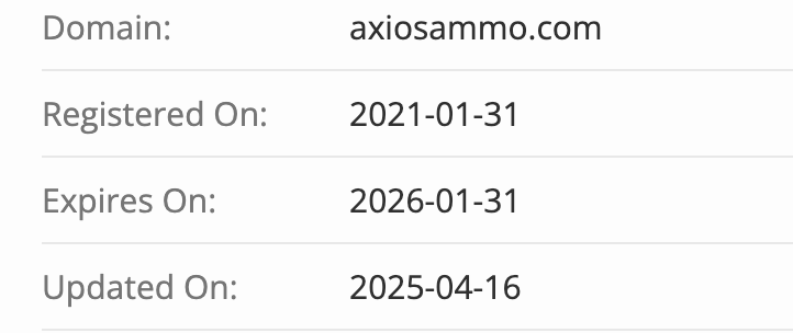 домен Axiosammo