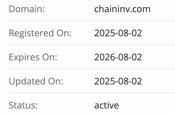 домен Chainfluence Investments