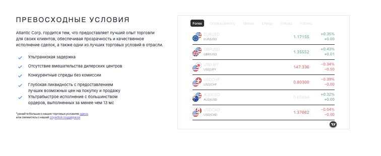 обзор на Atlantic Corp