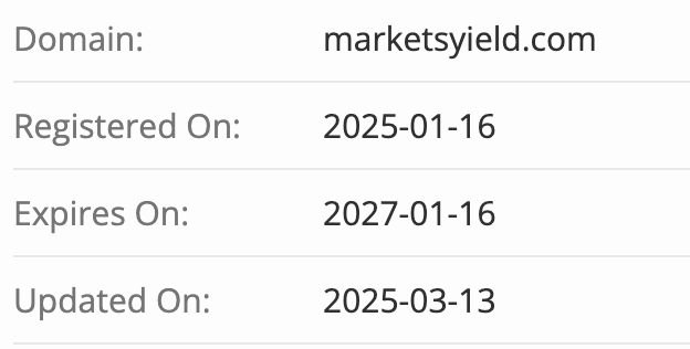домен Markets Yield