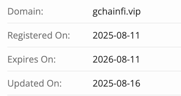домен Gchainfi