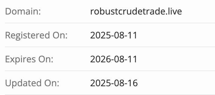 домен Robust Crude Trade