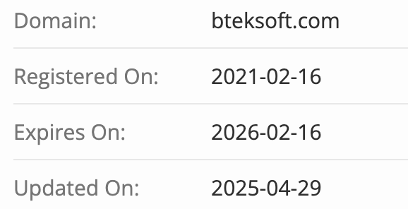 Bteksoft домен