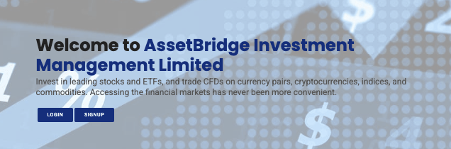 страница сайта AssetBridge