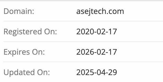 Asejtech домен