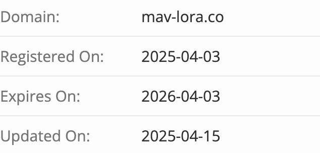 Mavlora домен