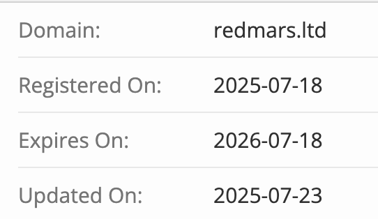 домен Redmars Ltd