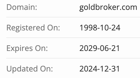 проверка домена GoldBroker