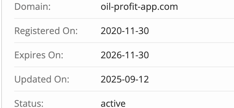 Oil Profit домен