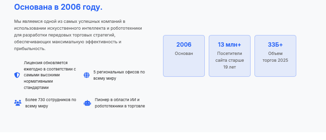 страница сайта THINK XTRADE LTD