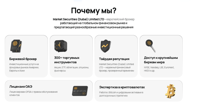обзор на Market Securities (Dubai) Limited LTD