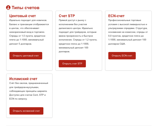 Doo Prime типы счетов