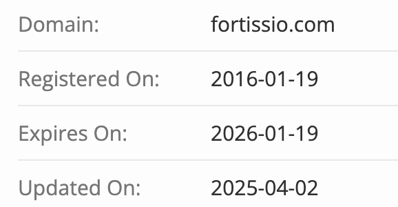 Fortissio домен