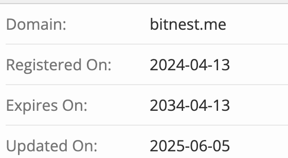 домен BitNest