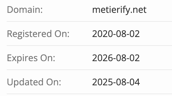 домен Metierify