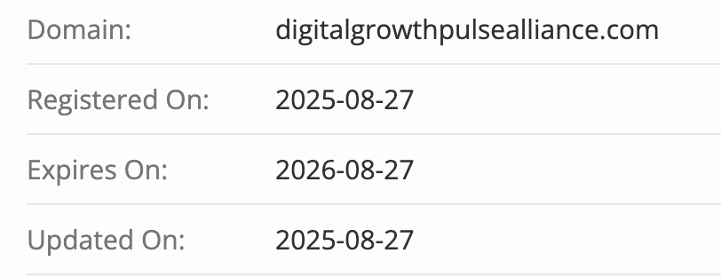 домен DIGITAL GROWTH PULSE ALLIANCE