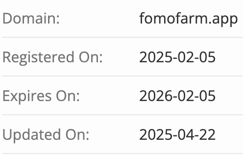 FomoFarm домен