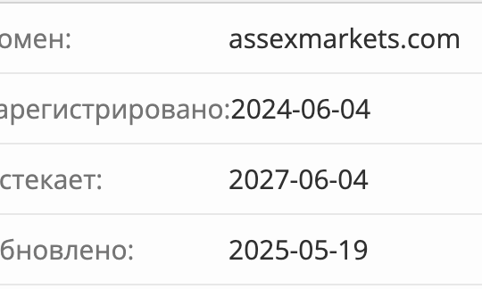 домен AssexMarkets