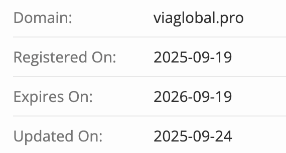 VIAGLOBAL домен