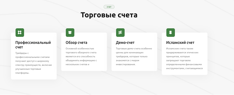 торговые счета HeritageFX