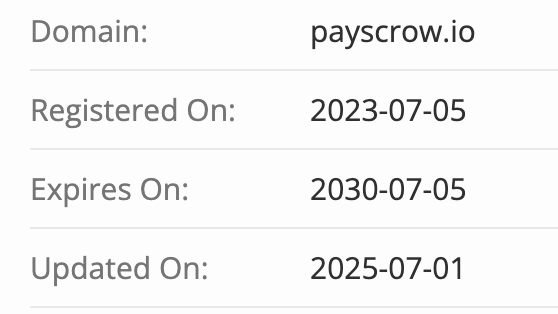 Payscrow Trader домен