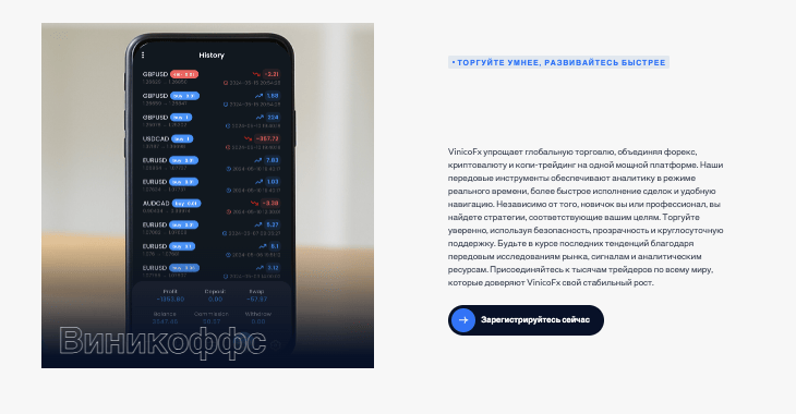 что известно? VinicoFX