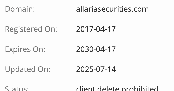 Allaria Securities LLC домен