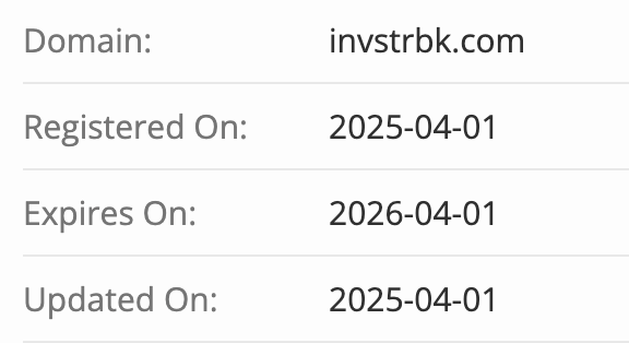 Invstrbk проверка домена