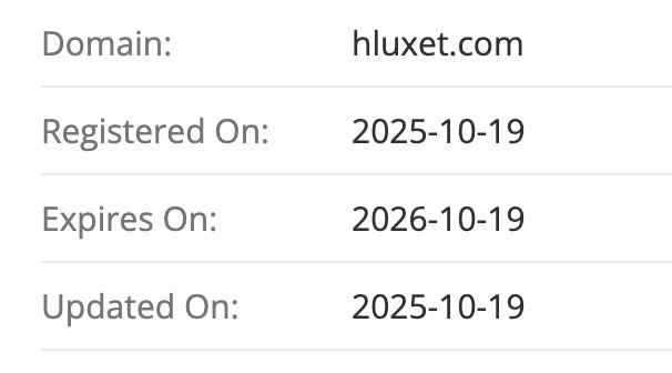 HLUXET домен