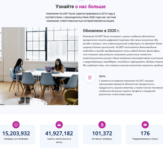 информация про HLUXET