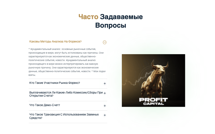 Profit Capital задаваемые вопросы