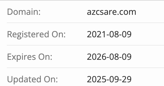 Azcsare проверка домена