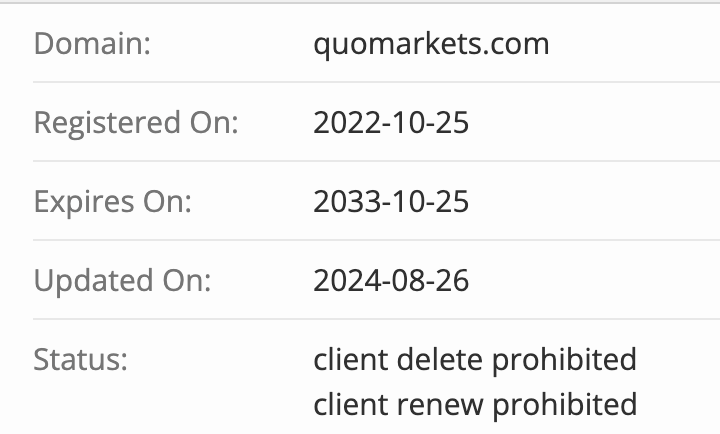 Quo Markets домен