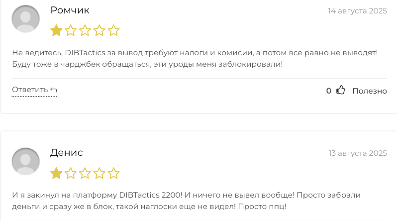 мнение о DIBTactics