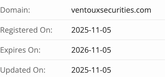 Ventoux Securities домен