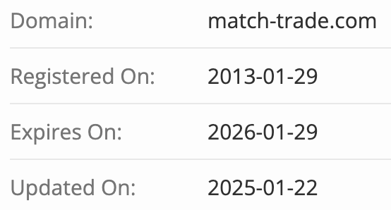 Match‑Trade Technologies домен