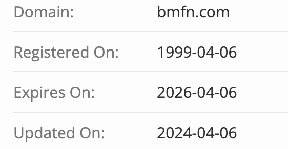 BMFN Limited домен