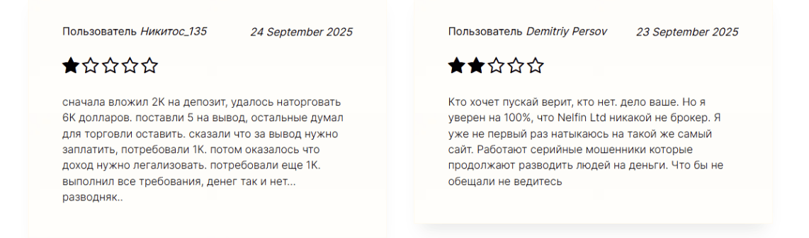 Nelfin Ltd отзывы