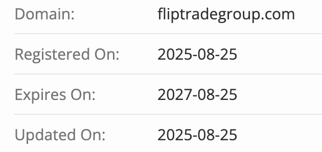 FlipTrade Group Limited домен