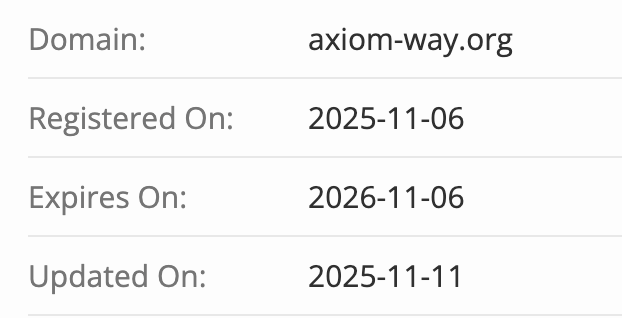Axiom Way домен