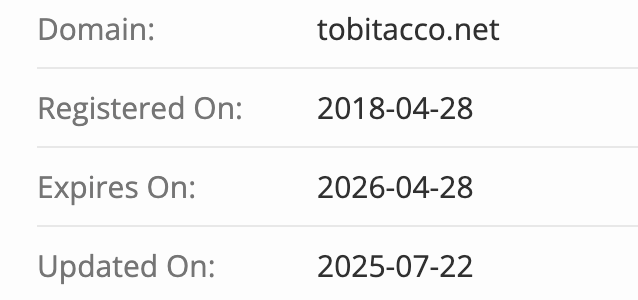 домен Tobitacco