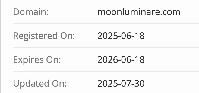 домен Moonluminare