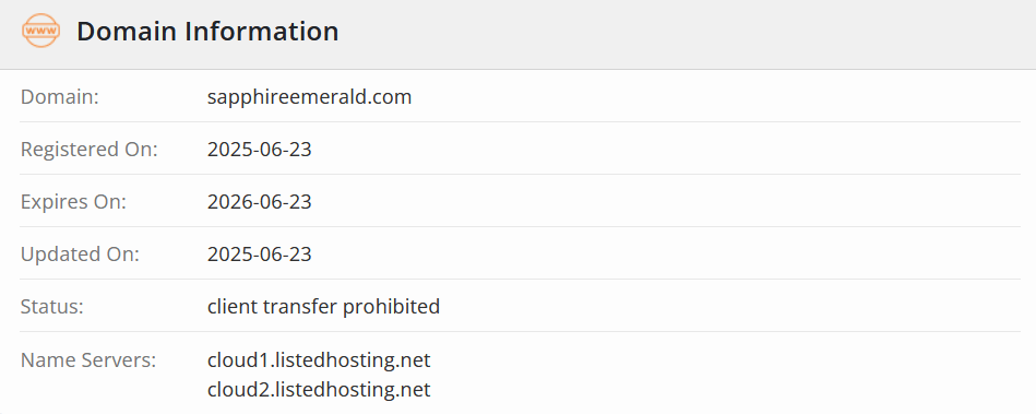 домен Sapphire Emerald