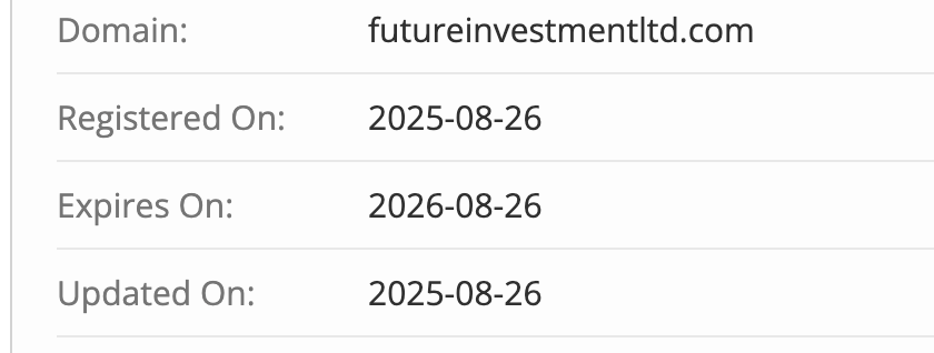 домен FutureInvestment LTD